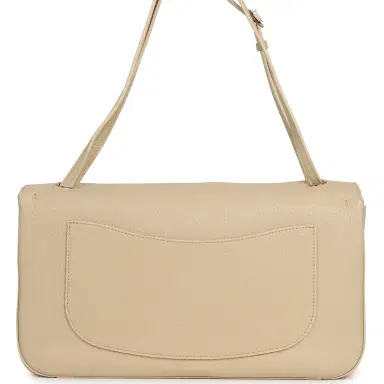 Chanel Chanel Maxi "Souplissimo" Small Flap Bag Light Beige Grained Calfskin Gold Hardware | Thumbnail 4 Chanel Chanel Maxi "Souplissimo" Small Flap Bag Light Beige Grained Calfskin Gold Hardware | Thumbnail 4