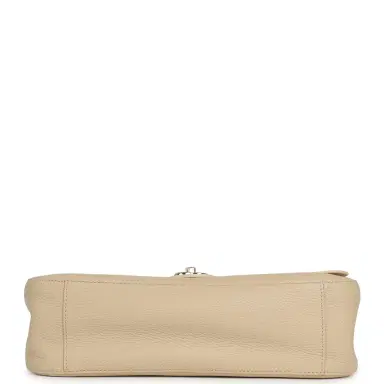 Chanel Chanel Maxi "Souplissimo" Small Flap Bag Light Beige Grained Calfskin Gold Hardware | Thumbnail 6 Chanel Chanel Maxi "Souplissimo" Small Flap Bag Light Beige Grained Calfskin Gold Hardware | Thumbnail 6