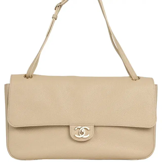 Chanel Chanel Maxi "Souplissimo" Small Flap Bag Light Beige Grained Calfskin Gold Hardware