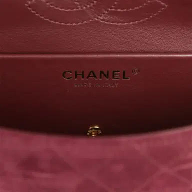 Chanel Chanel Mini "Souplissimo" Flap Bag Burgundy Suede Gold Hardware | Thumbnail 9 Chanel Chanel Mini "Souplissimo" Flap Bag Burgundy Suede Gold Hardware | Thumbnail 9