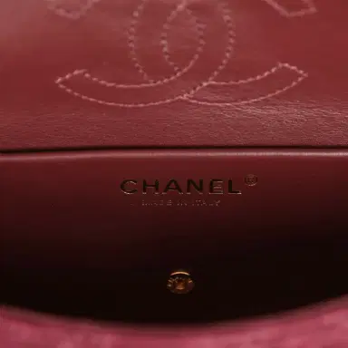 Chanel Chanel Mini "Souplissimo" Flap Bag Burgundy Suede Gold Hardware | Thumbnail 10 Chanel Chanel Mini "Souplissimo" Flap Bag Burgundy Suede Gold Hardware | Thumbnail 10