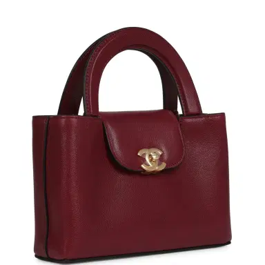 Chanel Chanel Small Kelly Shopper Dark Burgundy Caviar Gold Hardware | Thumbnail 2 Chanel Chanel Small Kelly Shopper Dark Burgundy Caviar Gold Hardware | Thumbnail 2