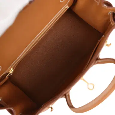 HERMÈS Hermes Birkin 25 Gold Togo Gold Hardware | Thumbnail 8 HERMÈS Hermes Birkin 25 Gold Togo Gold Hardware | Thumbnail 8