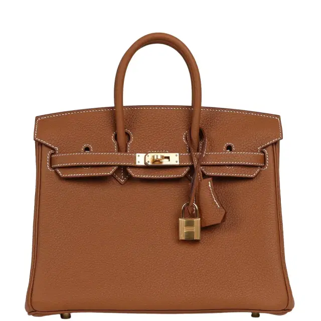 HERMÈS Hermes Birkin 25 Gold Togo Gold Hardware