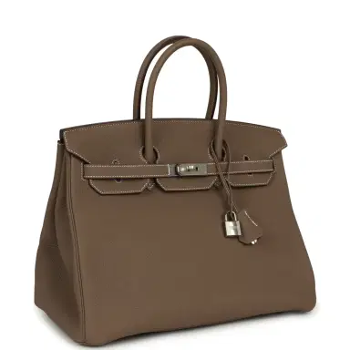 HERMÈS Hermes Birkin 35 Etoupe Togo Palladium Hardware | Thumbnail 2 HERMÈS Hermes Birkin 35 Etoupe Togo Palladium Hardware | Thumbnail 2