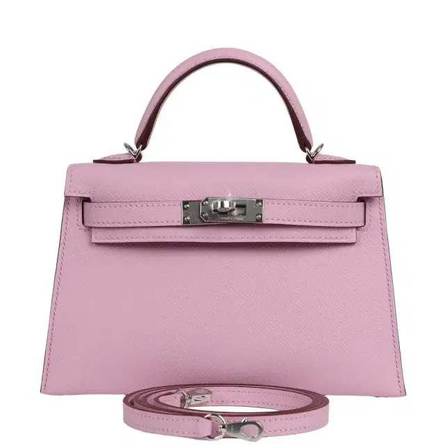 HERMÈS Hermes Kelly Sellier 20 Mauve Sylvestre Epsom Palladium Hardware