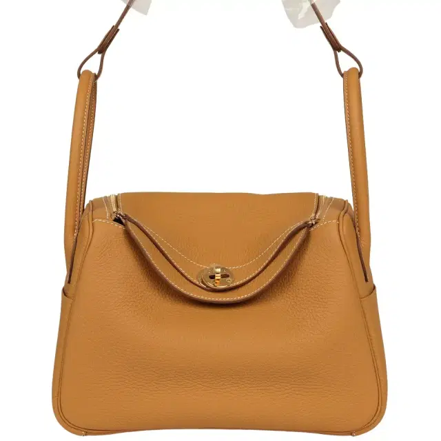 Hermes Lindy 26 Naturel Sable Clemence Gold Hardware
