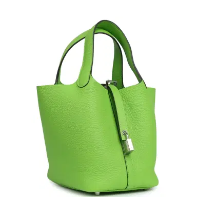 HERMÈS Hermes Picotin Lock 18 Grany Clemence Palladium Hardware | Thumbnail 2 HERMÈS Hermes Picotin Lock 18 Grany Clemence Palladium Hardware | Thumbnail 2