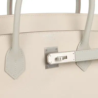 HERMÈS Hermes Special Order (HSS) Birkin 40 Craie, Gris Perle Togo Brushed Palladium Hardware | Thumbnail 7