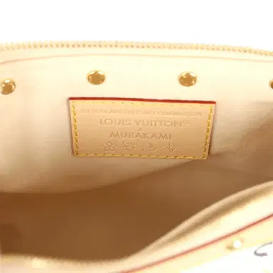 Louis Vuitton Louis Vuitton X Takashi Murakami Pochette Accessories White Multicolored Monogram Gold Hardware | Thumbnail 10