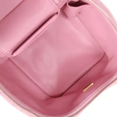 Chanel Pre-owned Chanel Small Top Handle Square Vanity Case With Chain Pink Shearling Lambskin Gold Hardware | Thumbnail 10 Chanel Pre-owned Chanel Small Top Handle Square Vanity Case With Chain Pink Shearling Lambskin Gold Hardware | Thumbnail 10