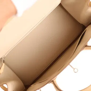 HERMÈS Pre-owned Hermes Birkin 30 Blanc Casse Ostrich Palladium Hardware | Thumbnail 8 HERMÈS Pre-owned Hermes Birkin 30 Blanc Casse Ostrich Palladium Hardware | Thumbnail 8