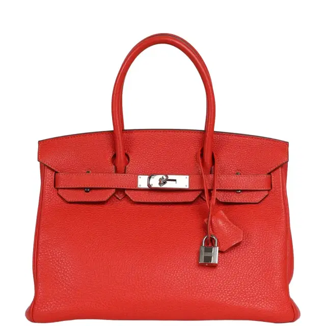 Pre-owned Hermes Birkin 30 Capucine Togo Palladium Hardware
