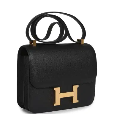 HERMÈS Pre-owned Hermes Constance 24 Black Epsom Gold Hardware | Thumbnail 2