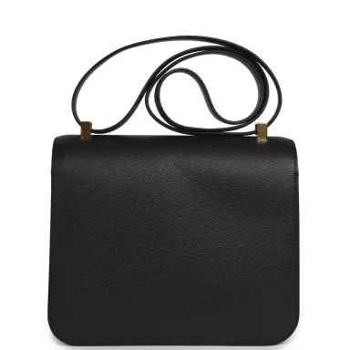 HERMÈS Pre-owned Hermes Constance 24 Black Epsom Gold Hardware | Thumbnail 4