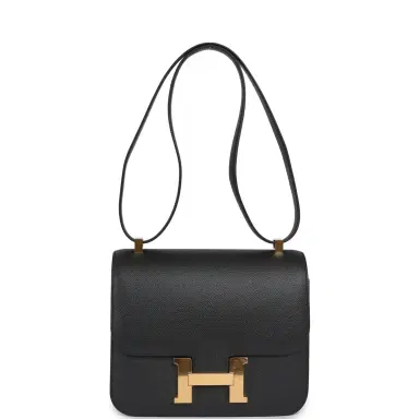 HERMÈS Pre-owned Hermes Constance 24 Black Epsom Gold Hardware | Thumbnail 7