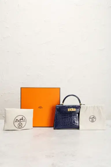 HERMÈS Hermes Alligator Kelly 20 Sellier Handbag | Thumbnail 7