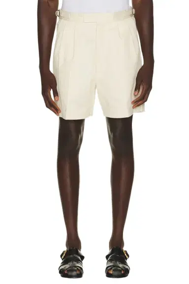 Percival Blake Double Pleated Shorts | Thumbnail 1