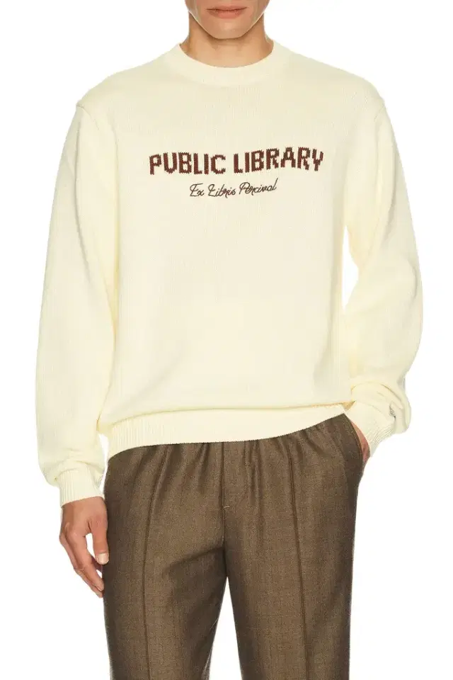 Percival Public Library Knitted Crew Jumper