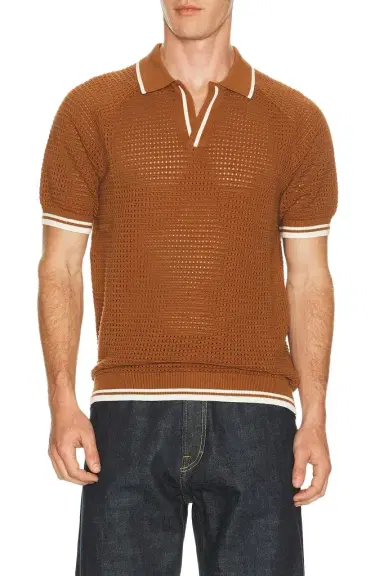 Percival Casa Martini Knitted Tennis Polo | Thumbnail 1