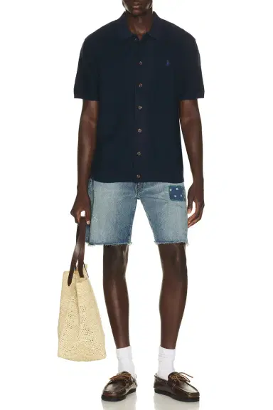 Polo Ralph Lauren Novelty Repair Denim Jean Short | Thumbnail 3 Polo Ralph Lauren Novelty Repair Denim Jean Short | Thumbnail 3