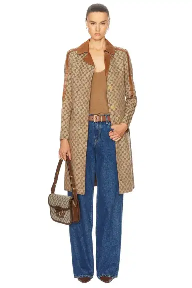 Gucci Gucci GG Long Jacket | Thumbnail 1 Gucci Gucci GG Long Jacket | Thumbnail 1
