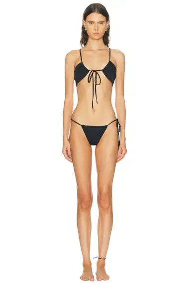 The Attico Tie Bikini Set | Thumbnail 1 The Attico Tie Bikini Set | Thumbnail 1
