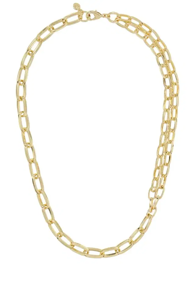 Roxanne Assoulin The Paperclip Double Chain Necklace