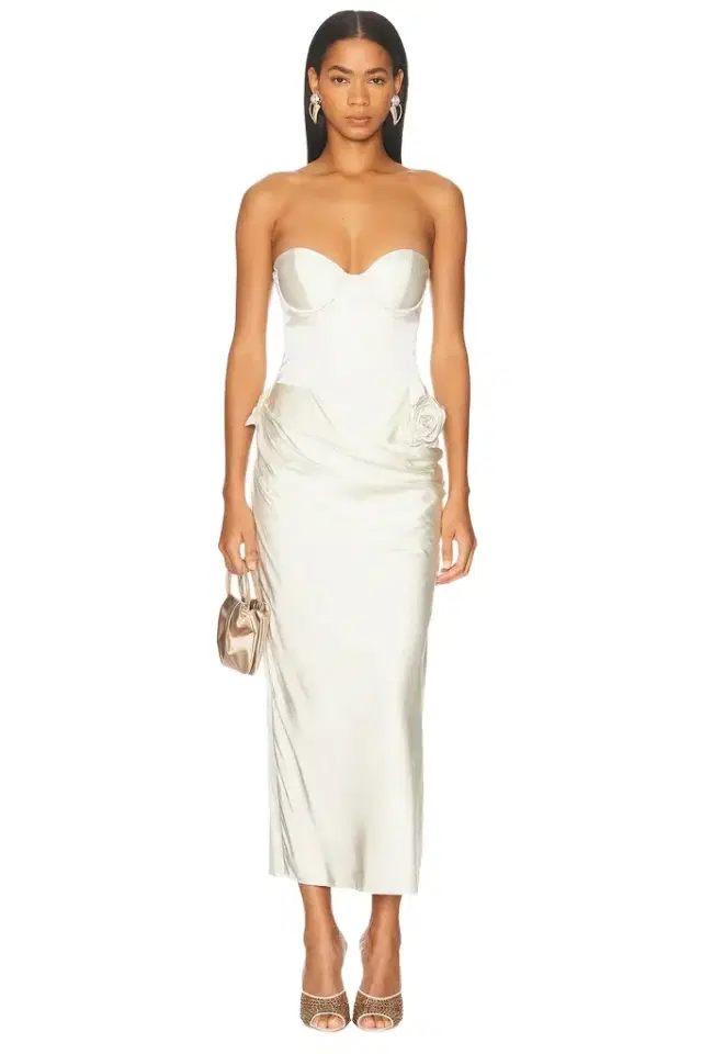 LPA Ilaria Corset Midi Dress