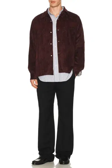 Needles Fringe Open Collar Shirt Rayon Corduroy | Thumbnail 4