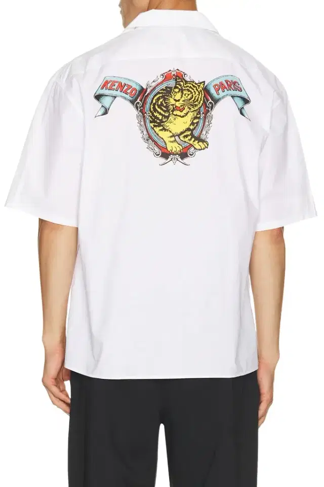 KENZO Jumping Tiger Hawaiian Short Sleeve Shirt