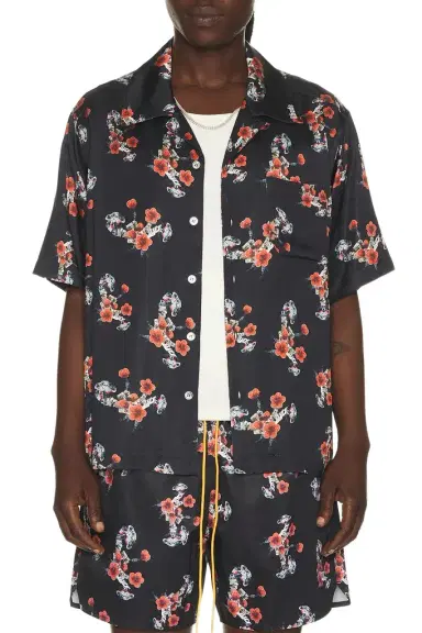 Rhude Turbo Floral Button-Up Shirt | Thumbnail 1
