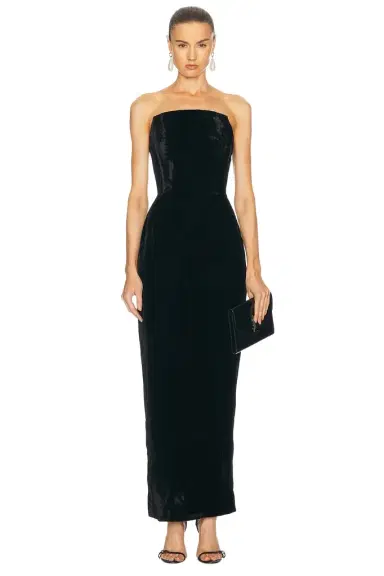LPA Emery Velvet Maxi Dress | Thumbnail 1