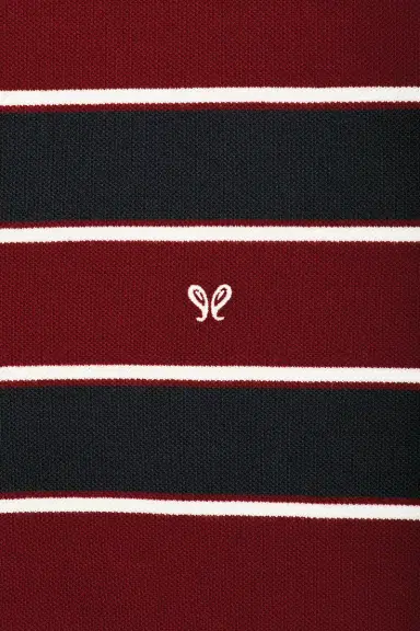 Rhude Fontaine Striped Short Sleeve Polo Shirt | Thumbnail 5