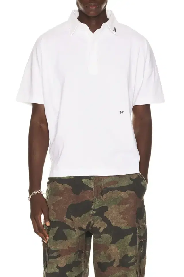 Rhude Short Sleeve Jersey Polo Shirt