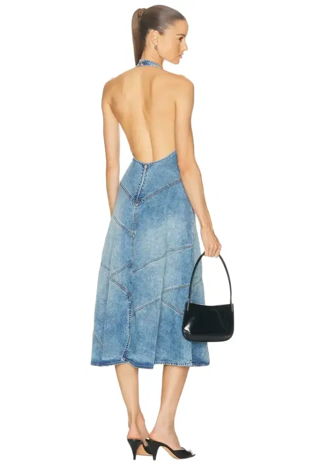Delphi Pieced Halter Dress