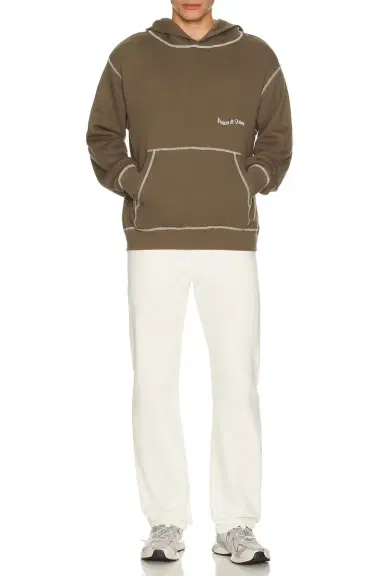 Museum of Peace and Quiet Wordmark Reverse Stitched Hoodie | Thumbnail 2