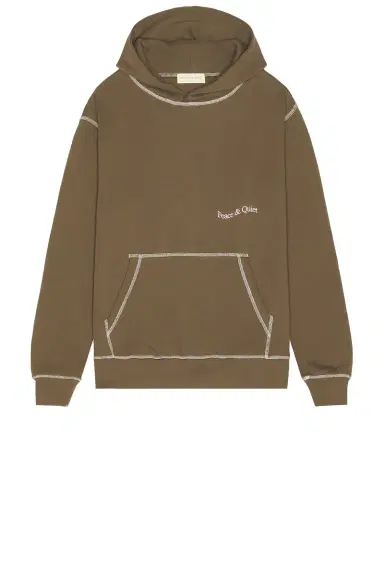 Museum of Peace and Quiet Wordmark Reverse Stitched Hoodie | Thumbnail 3