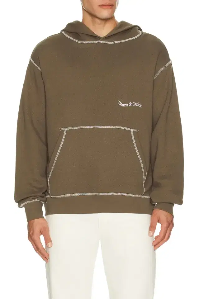 Museum of Peace and Quiet Wordmark Reverse Stitched Hoodie