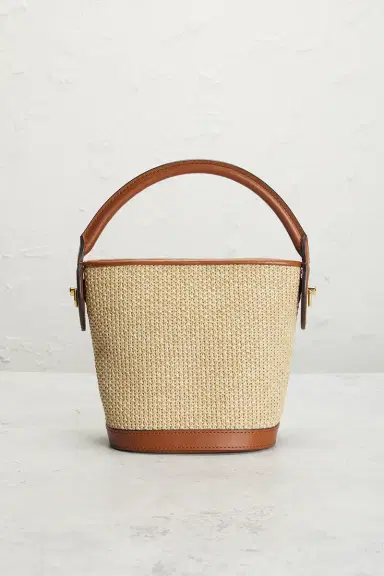 Louis Vuitton Louis Vuitton Raffia Petite Bucket NM Bag | Thumbnail 3
