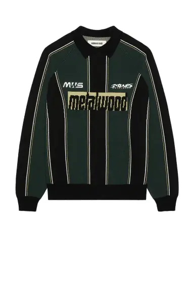 Metalwood Studio Knit Football Top | Thumbnail 4