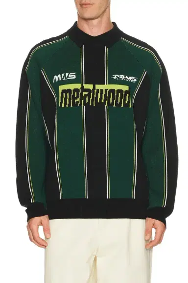 Metalwood Studio Knit Football Top | Thumbnail 1
