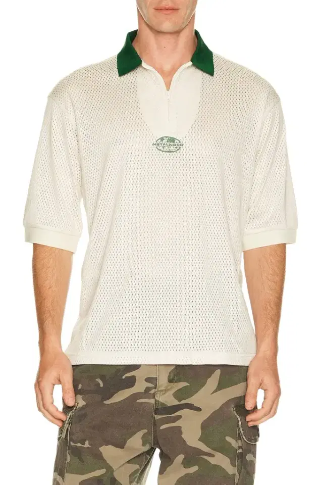 Metalwood Studio Quarter Zip Jersey Polo