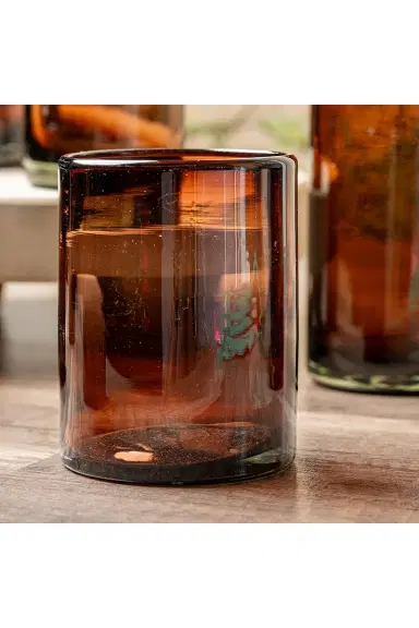 Verve Culture Set Of 4 Tamarind Handblown Glasses | Thumbnail 4