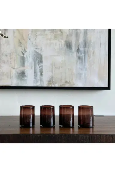 Verve Culture Set Of 4 Tamarind Handblown Glasses | Thumbnail 6
