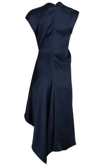 Victoria Beckham High Neck Drape Midi Dress | Thumbnail 2 Victoria Beckham High Neck Drape Midi Dress | Thumbnail 2