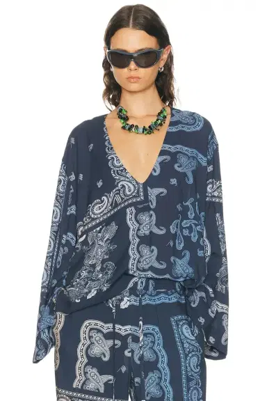 The Attico Paisley Blouse | Thumbnail 1