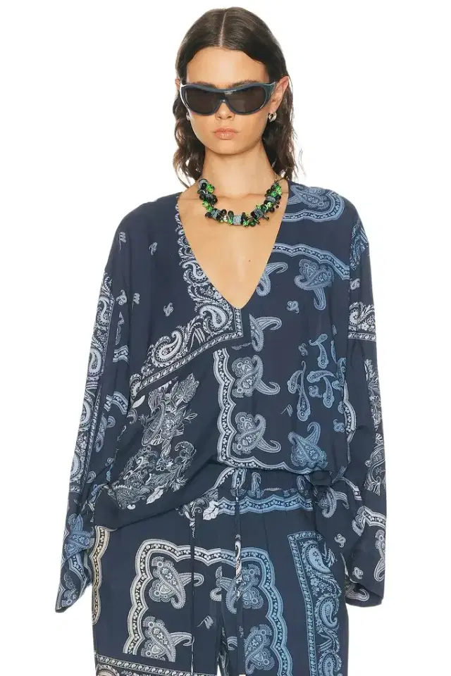 The Attico Paisley Blouse