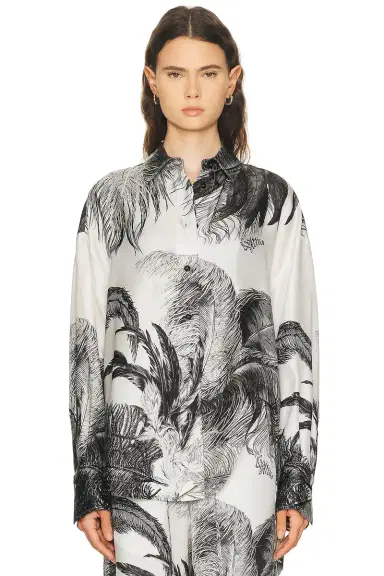 The Attico Feather Print Shirt | Thumbnail 2