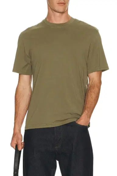 Frame Short Sleeve Light Cotton Tee | Thumbnail 1